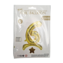 Stand Up Gold Foil Balloon Number 6 40 Inch 2