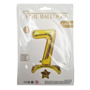 Stand Up Gold Foil Balloon Number 7 40 Inch 2