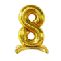 Stand Up Gold Foil Balloon Number 8 40 Inch