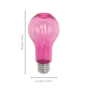Pvc Light Bulb With Screw In Top Pink