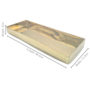 Single Layer Rectangle Box Gold 304 X 113 X 3cm