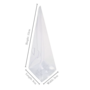 Pyramid Box Clear 5 X 5 X 15cm 5 Pieces