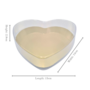 Single Layer Heart Box Gold 15 X 15 X 28cm