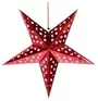 60cm 3d Holographic Hanging Paper Star Red With String