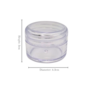 Plastic Containers Clear 3 X 43cm 12 Pieces