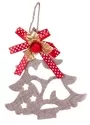 15cm Christmas Tree Hessian Design With Mistletoe