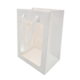 Small Gift Bag With Window White 20 X 15 X 10cm
