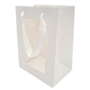 Medium Gift Bag With Window White 25 X 18 X 13cm