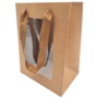 Medium Gift Bag With Window Natural 25 X 18 X 13cm