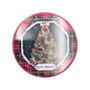 Small Round Christmas Tin Tartan Christmas Tree 135 X 72cm 2