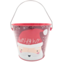 Christmas Metal Bucket Santa Ho Ho Ho Red 16 X 134 X 112cm