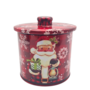 Small Round Christmas Tin Father Christmas 12 X 127cm 2