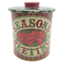 Large Round Christmas Tin Seasons Greeting 136 X 169cm