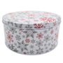 Large Christmas Round Tin Snowflakes 196 X 92cm