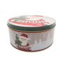 Small Christmas Round Tin Father Christmas 135 X 72cm 3