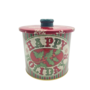 Small Round Christmas Tin Happy Holidays 12 X 127cm