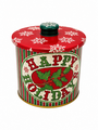 Vintage Christmas Happy Holidays Tin 115 X 11 Cm