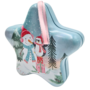 Christmas Hanging Star Tin Snowman 125 X 4cm 2