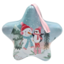 Christmas Hanging Star Tin Snowman 125 X 4cm