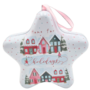 Christmas Hanging Star Tin Houses 125 X 4cm