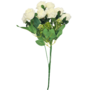 Rose Bush White 10 Piece 32cm