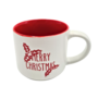 Merry Christmas Mug Holly Leaves 450ml 10x9cm