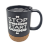 Travel Mug Stop Wishing Start Doing 400ml 88x12cm