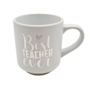Mug Best Teacher Ever Cursive Writing White 300ml 8x99cm