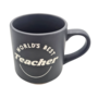 Mug Worlds Best Teacher Grey 300ml 8x99cm