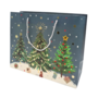 Christmas Gift Bag Christmas Trees Grey 31 X 12 X 25cm
