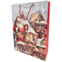 Christmas Gift Bag Father Christmas And House 30 X 41 X 12cm