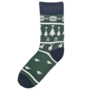 Christmas Socks Nordic Green Adult One Size Fits Most