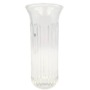 Clear Rippled Flaired Glass Vase 135 X 295cm