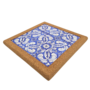 Pot Coaster Square Blue And White 186 X 186cm 2