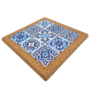 Pot Coaster Square White And Blue 186 X 186cm 2