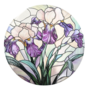 Flowers Coaster Purple Green And White 104cm