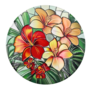 Flowers Coaster Orange And Red 104cm