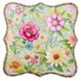 Wild Flower Coaster Mint Green 11 X 11cm