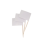 Plain White Flag Picks 65cm 50 Pieces 2