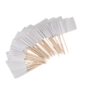 Plain White Flag Picks 65cm 50 Pieces