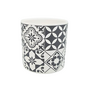Round Ceramic Pot Black 65 X 69cm