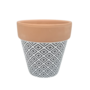 V Shaped Ceramic Planter Pot Black And White 9 X 9cm 4