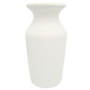 Ceramic Flower Vase White 11 X 20cm
