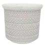 Round Ceramic Pot White 14 X 13cm