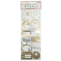 Christmas Stick On Gift Tags Gold And Silver 42 Pieces