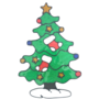 Christmas Window Stickers Christmas Tree 24 X 36cm