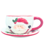 Christmas Ceramic Cup Saucer 142 X 142 X 7cm 2