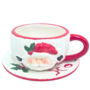 Christmas Ceramic Cup Saucer 142 X 142 X 7cm
