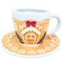 Christmas Ceramic Cup Saucer Gingerbread House 17 X 105cm
