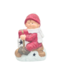 Ceramic Christmas Battery Operated Boy On Sled 127 X 84 X 155cm